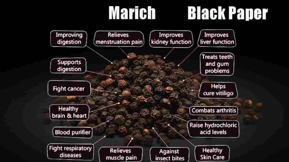 Marich: Black Paper: Kalimirch: Piper Nigrum Benefits
