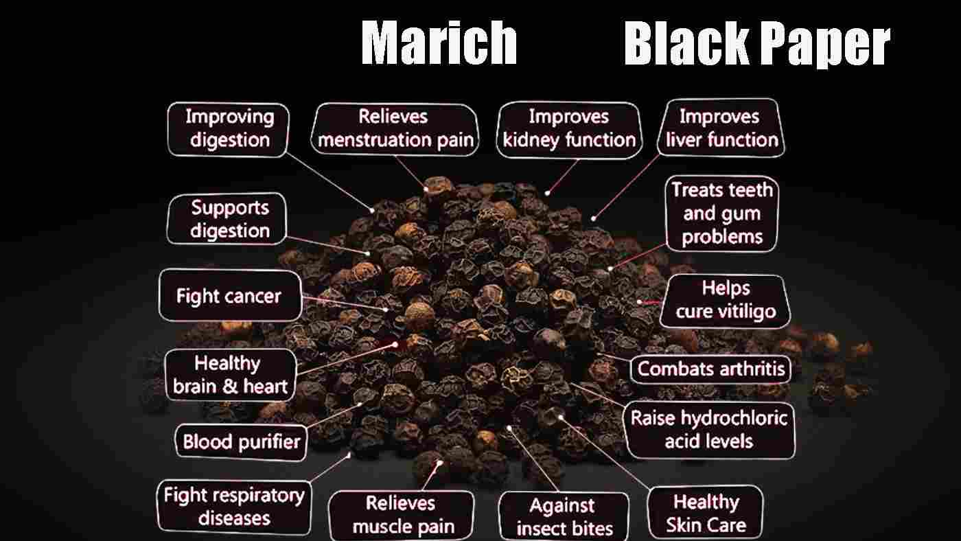 Marich: Black Paper: Kalimirch: Piper Nigrum Benefits